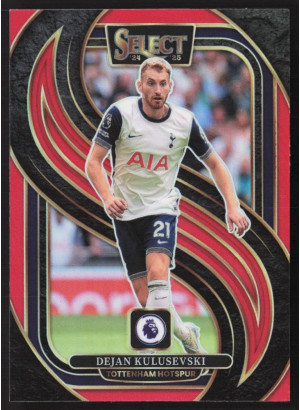 Dejan Kulusevski, Card, 2024-25 Panini Select Premier League, Red