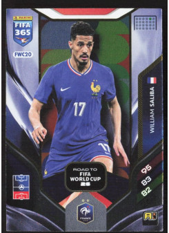 William Saliba, Kartička, 2026 Panini Adrenalyn XL FIFA 365, INSERT