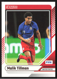 Malik Tillman, Kartička, Panini Donruss Soccer 2024-25, BASE