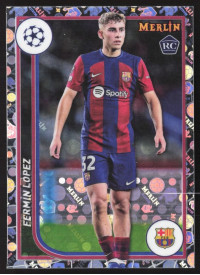 Fermin Lopez, Kartička, Topps Merlin Chrome UEFA Club Competitions 2023-24, Vintage Merlin Refractor Fermin Lopez, Kartička, Topps Merlin Chrome UEFA Club Competitions 2023-24, Vintage Merlin Refractor