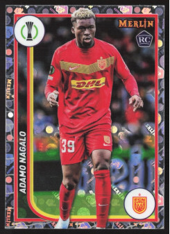 Adamo Nagalo, Card, Topps Merlin Chrome UEFA Club Competitions 2023-24, Vintage Merlin Refractor