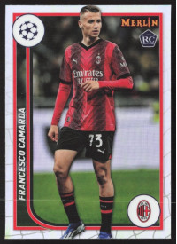 Francesco Camarda, Kartička, Topps Merlin Chrome UEFA Club Competitions 2023-24, Refractor