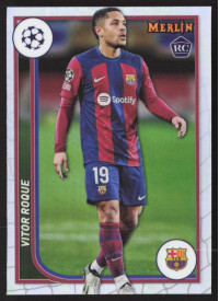 Vitor Roque, Kartička, Topps Merlin Chrome UEFA Club Competitions 2023-24, Refractor
