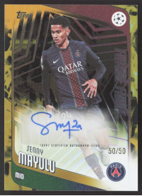 Senny Mayulu, Kartička, 2025-26 Topps UEFA Club Competitions, AUTOGRAPH