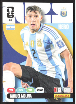 Nahuel Molina, Kartička, 2026 Panini Adrenalyn XL FIFA World Cup, BASE