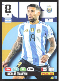 Nicolás Otamendi, Kartička, 2026 Panini Adrenalyn XL FIFA World Cup, BASE