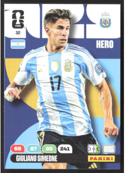 Giuliano Simeone, Kartička, 2026 Panini Adrenalyn XL FIFA World Cup, BASE