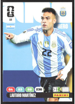 Lautato Martínez, Kartička, 2026 Panini Adrenalyn XL FIFA World Cup, BASE