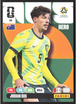 Jordan Bos, Kartička, 2026 Panini Adrenalyn XL FIFA World Cup, BASE