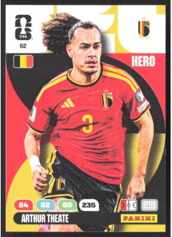 Arthur Theate, Kartička, 2026 Panini Adrenalyn XL FIFA World Cup, BASE