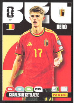 Charles de Ketelaere, Kartička, 2026 Panini Adrenalyn XL FIFA World Cup, BASE