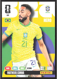 Matheus Cunha, Kartička, 2026 Panini Adrenalyn XL FIFA World Cup, BASE