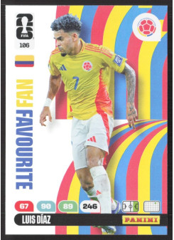 Luis Díaz, Kartička, 2026 Panini Adrenalyn XL FIFA World Cup, INSERT