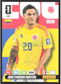 Juan Fernando Quintero, Kartička, 2026 Panini Adrenalyn XL FIFA World Cup, BASE