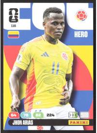 Jhon Arias, Kartička, 2026 Panini Adrenalyn XL FIFA World Cup, BASE