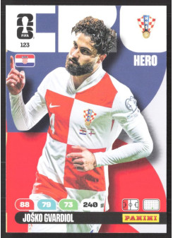 Joško Gvardiol, Kartička, 2026 Panini Adrenalyn XL FIFA World Cup, BASE