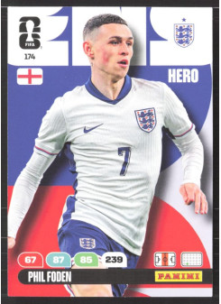 Phil Foden, Kartička, 2026 Panini Adrenalyn XL FIFA World Cup, BASE