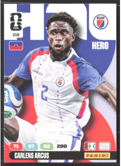 Carlens Arcus, Kartička, 2026 Panini Adrenalyn XL FIFA World Cup, BASE