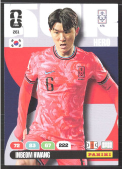 In-beom Hwang, Kartička, 2026 Panini Adrenalyn XL FIFA World Cup, BASE
