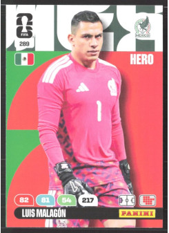 Luis Malagón, Kartička, 2026 Panini Adrenalyn XL FIFA World Cup, BASE