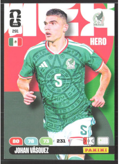 Johan Vásquez, Kartička, 2026 Panini Adrenalyn XL FIFA World Cup, BASE