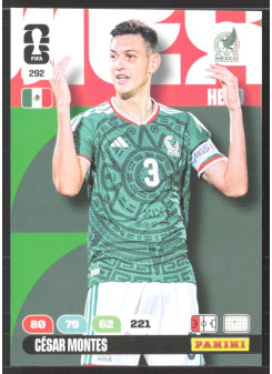 César Montes, Kartička, 2026 Panini Adrenalyn XL FIFA World Cup, BASE
