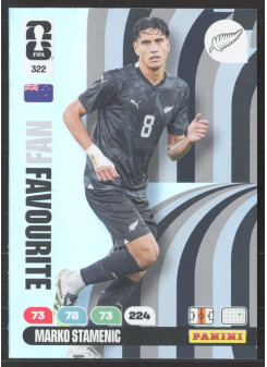 Marco Stamenic, Kartička, 2026 Panini Adrenalyn XL FIFA World Cup, INSERT