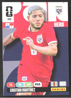 Cristian Martínez, Kartička, 2026 Panini Adrenalyn XL FIFA World Cup, BASE