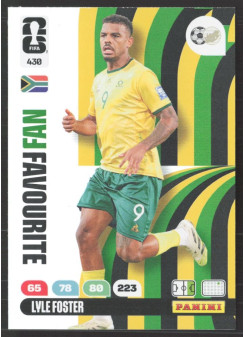 Lyle Foster, Kartička, 2026 Panini Adrenalyn XL FIFA World Cup, INSERT