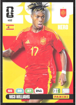 Nico Williams, Kartička, 2026 Panini Adrenalyn XL FIFA World Cup, BASE
