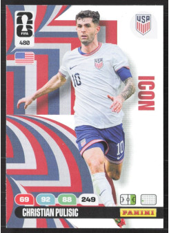 Christian Pulisic, Kartička, 2026 Panini Adrenalyn XL FIFA World Cup, INSERT