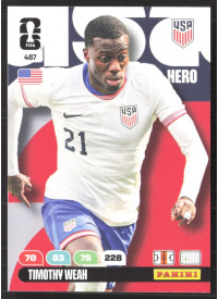 Timothy Weah, Kartička, 2026 Panini Adrenalyn XL FIFA World Cup, BASE