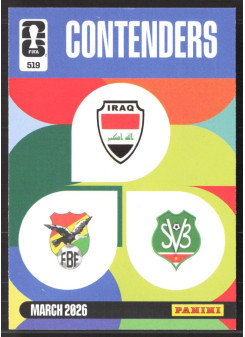 Team Crests, Kartička, 2026 Panini Adrenalyn XL FIFA World Cup, BASE