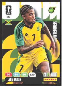 Leon Bailey, Kartička, 2026 Panini Adrenalyn XL FIFA World Cup, BASE