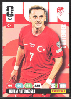 Kerem Aktürkoğlu, Kartička, 2026 Panini Adrenalyn XL FIFA World Cup, BASE