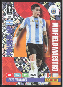 Enzo Fernández, Kartička, 2026 Panini Adrenalyn XL FIFA World Cup, INSERT
