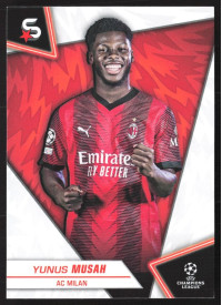 Yunus Musah, Kartička, 2023-24 Topps Superstars UEFA Club Competitions, BASE