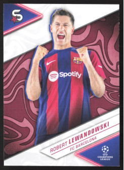 Robert Lewandowski, Kartička, 2023-24 Topps Superstars UEFA Club Competitions, BASE