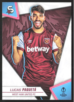Lucas Paquetá, Kartička, 2023-24 Topps Superstars UEFA Club Competitions, BASE