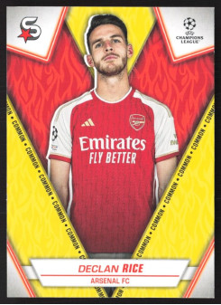 Declan Rice, Kartička, 2023-24 Topps Superstars UEFA Club Competitions, BASE