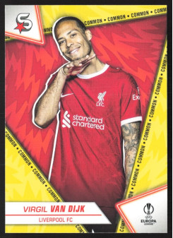 Virgil van Dijk, Kartička, 2023-24 Topps Superstars UEFA Club Competitions, BASE