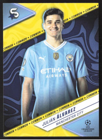 Julián Álvarez, Kartička, 2023-24 Topps Superstars UEFA Club Competitions, BASE