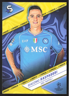 Giacomo Raspadori, Kartička, 2023-24 Topps Superstars UEFA Club Competitions, BASE