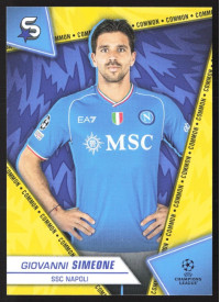 Giovanni Simeone, Kartička, 2023-24 Topps Superstars UEFA Club Competitions, BASE