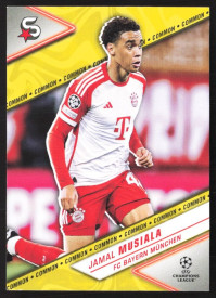 Jamal Musiala, Kartička, 2023-24 Topps Superstars UEFA Club Competitions, BASE