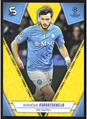 Khvicha Kvaratskhelia, Card, 2023-24 Topps Superstars UEFA Club Competitions, BASE