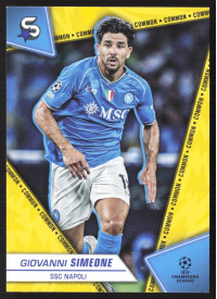 Giovanni Simeone, Kartička, 2023-24 Topps Superstars UEFA Club Competitions, BASE