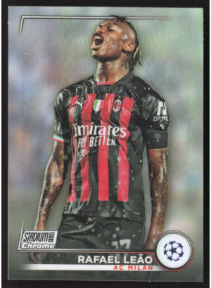 Rafael Leão, Card, 2022-23 Topps Stadium Club Chrome UEFA Club Competitions, Refractor