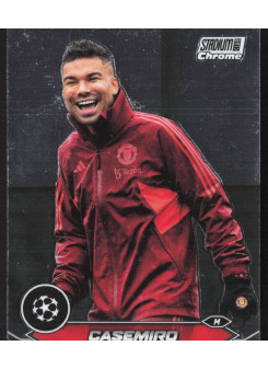 Casemiro, Kartička, 2023-24 Topps Stadium Club Chrome UEFA Club Competitions, BASE