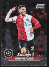 Santiago Gimenez, Kartička, 2023-24 Topps Stadium Club Chrome UEFA Club Competitions, BASE